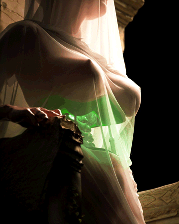 girl with see through cloth